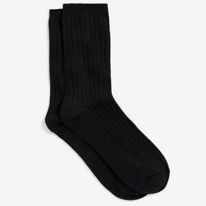 Ribbed Crew Socks